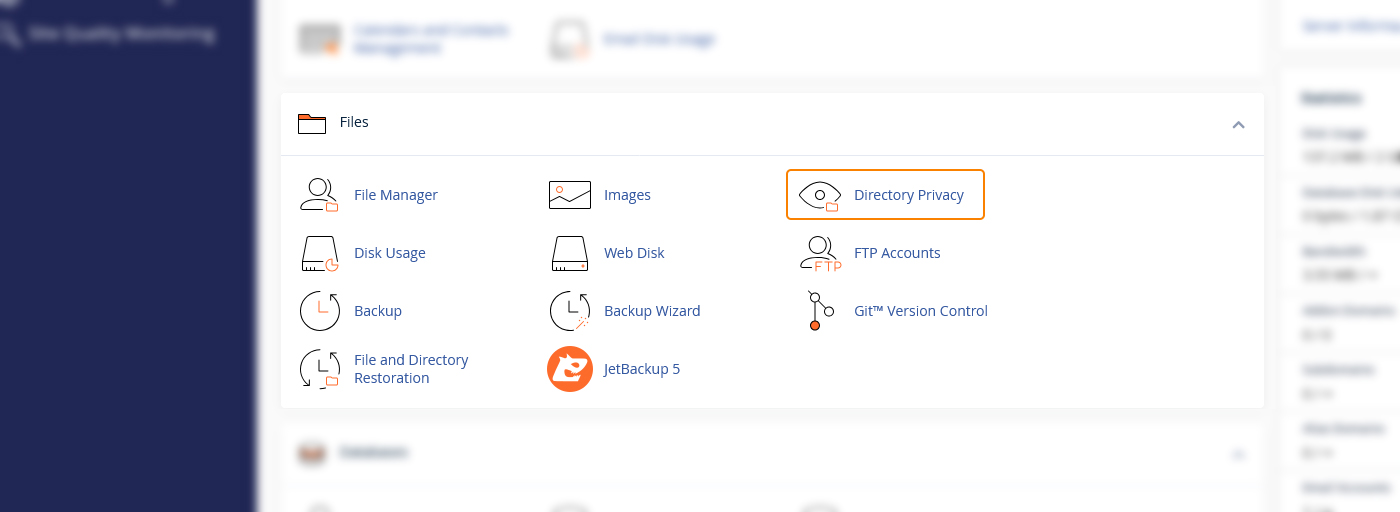 directory-privacy-cpanel