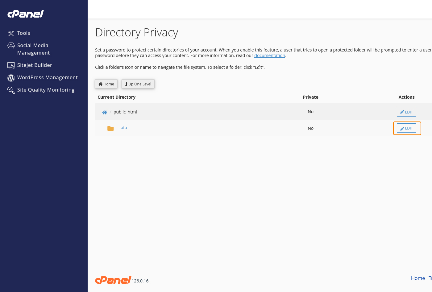 ادیت پوشه در پرایویسی
