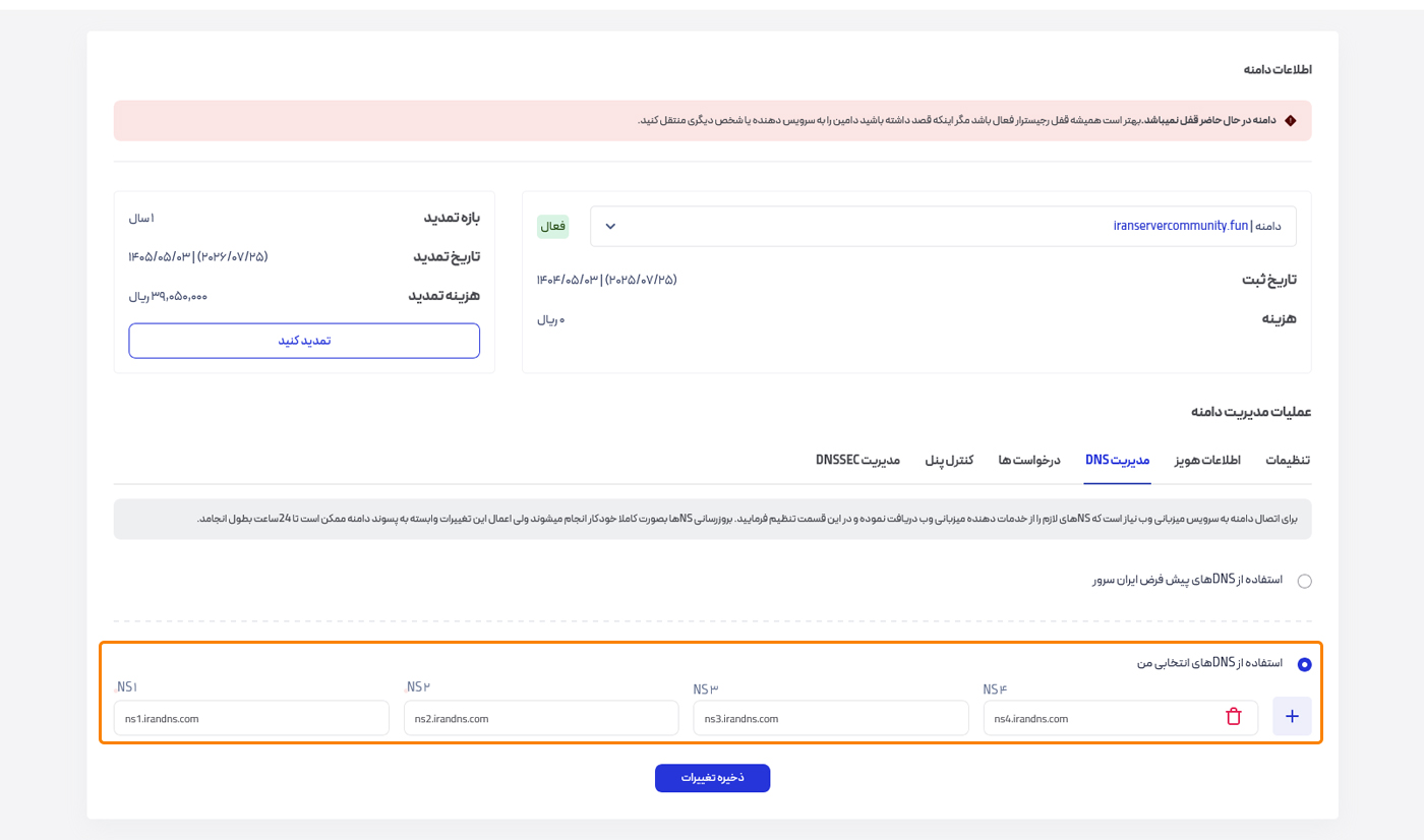 dns دامنه omain