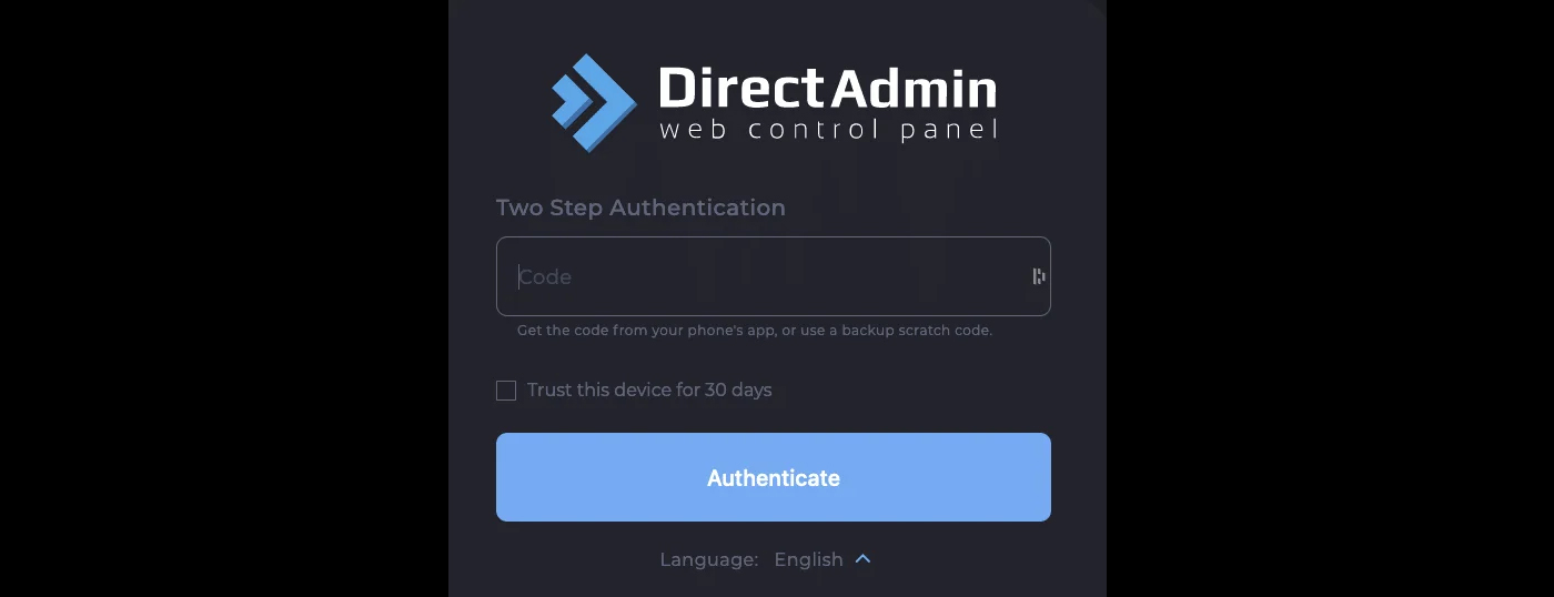 لاگین دایرکت ادمین دو عاملی