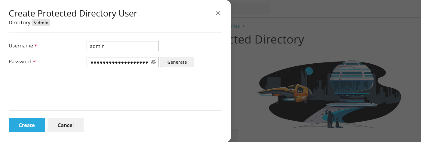 فرم افزودن کاربر با Username و Password