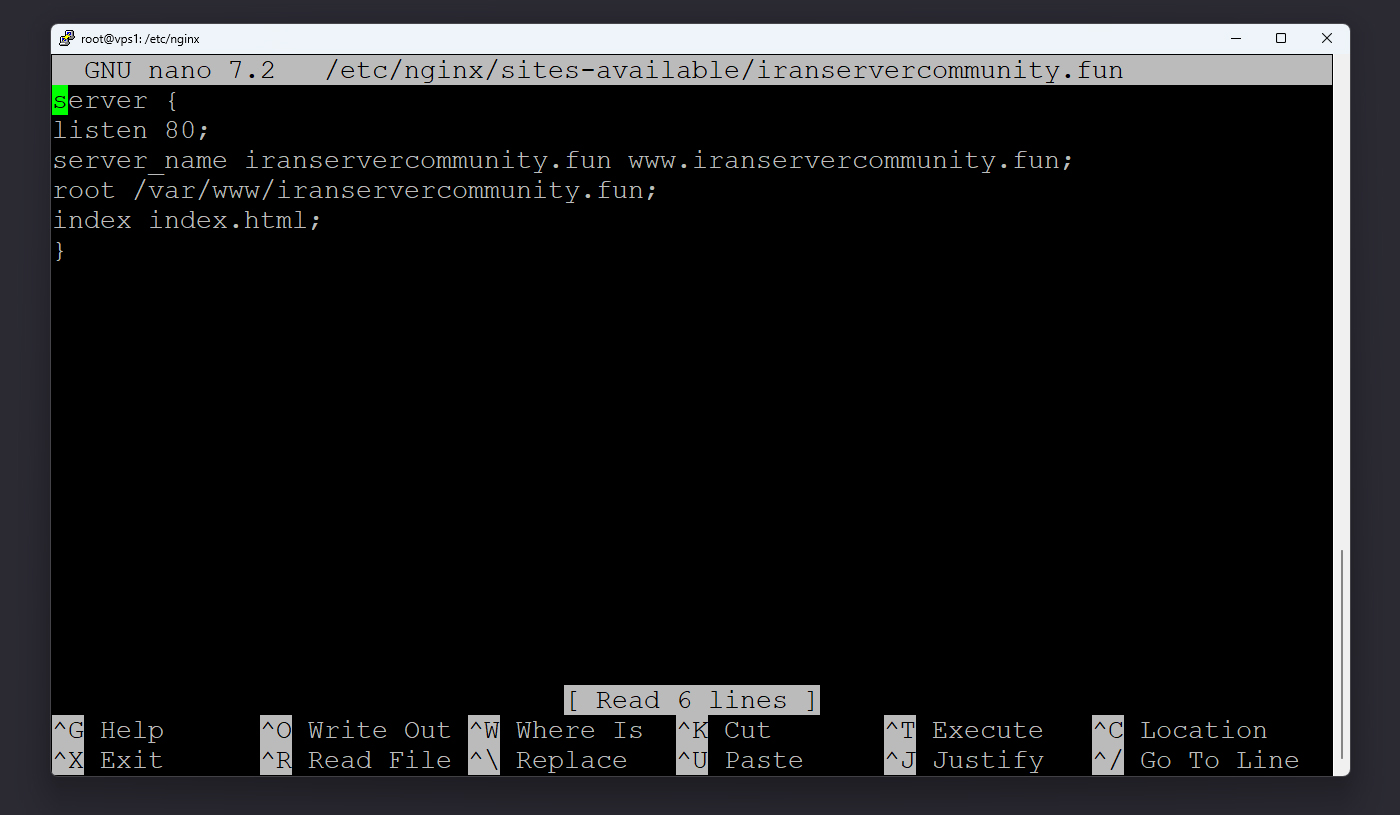 اتصال به دامنه یک