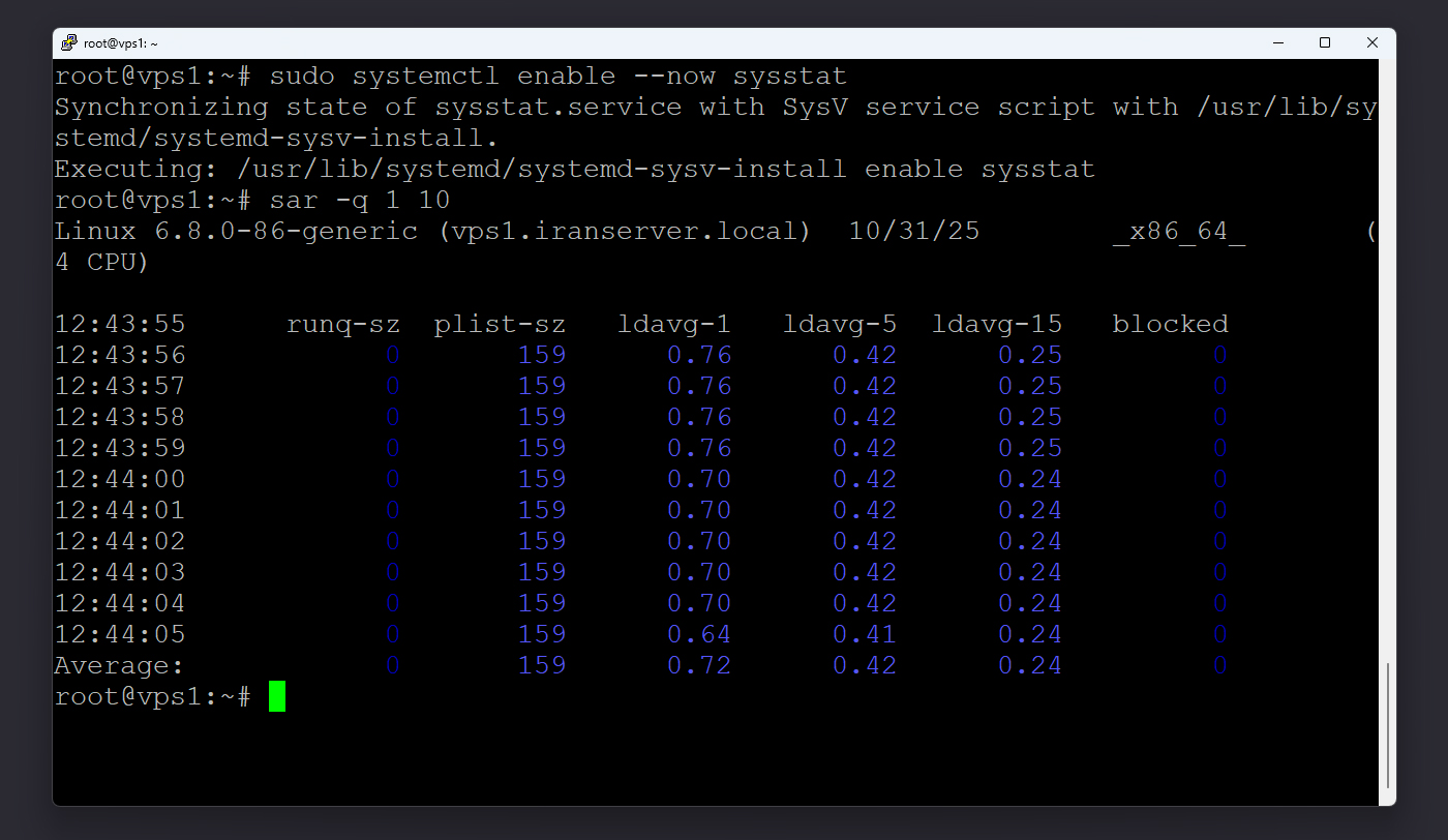 نمای خروجی sar