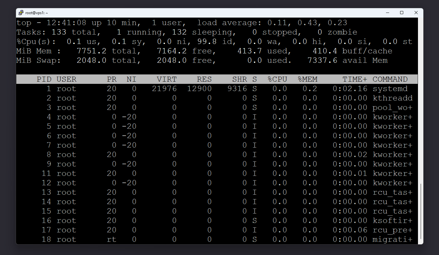 نمای خروجی top