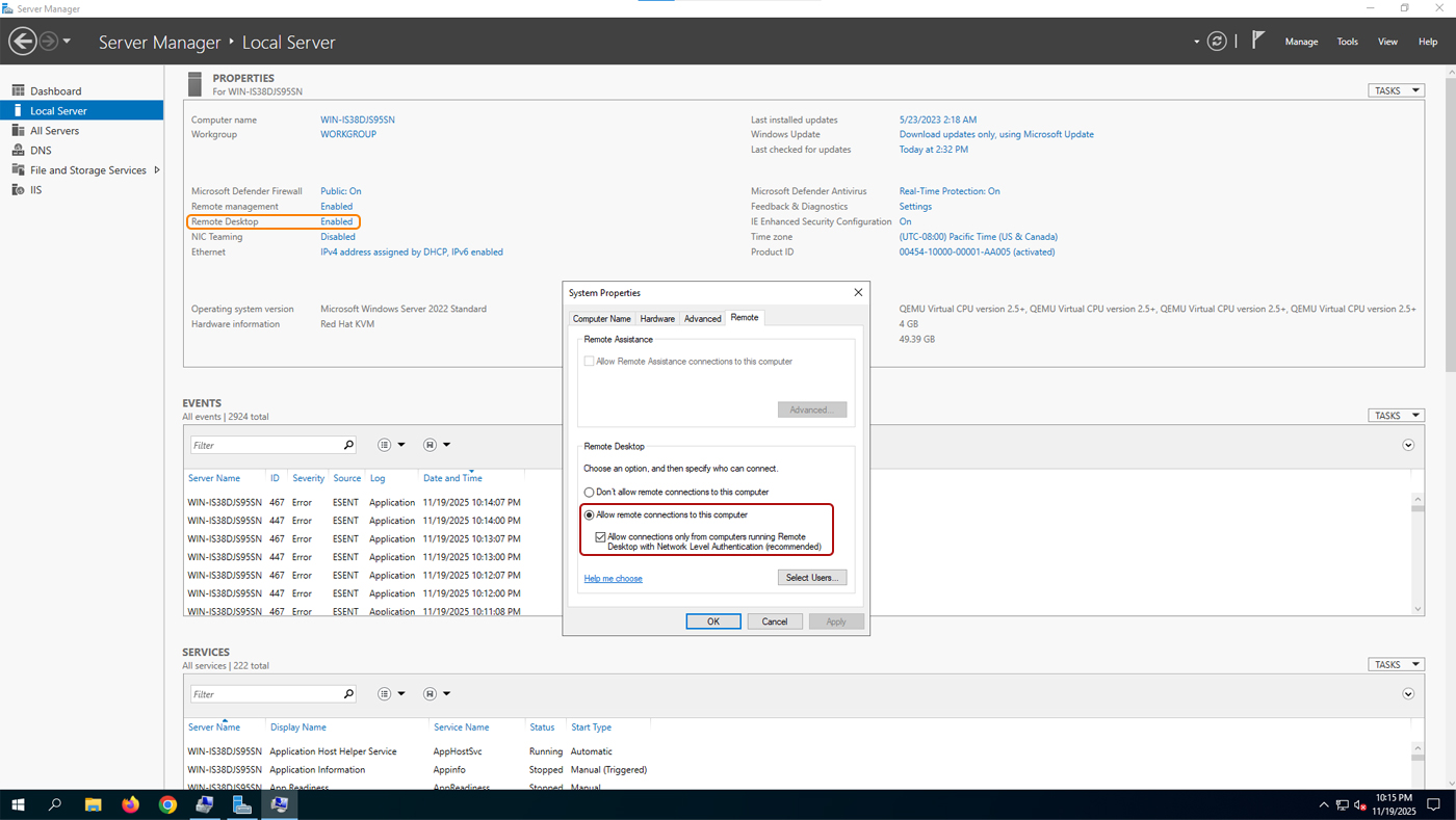 Allow Remote Connections