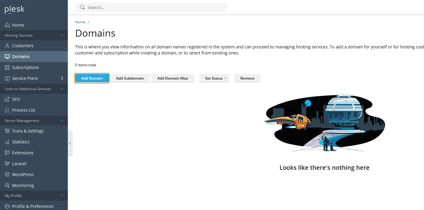 دکمه ادد دوماین