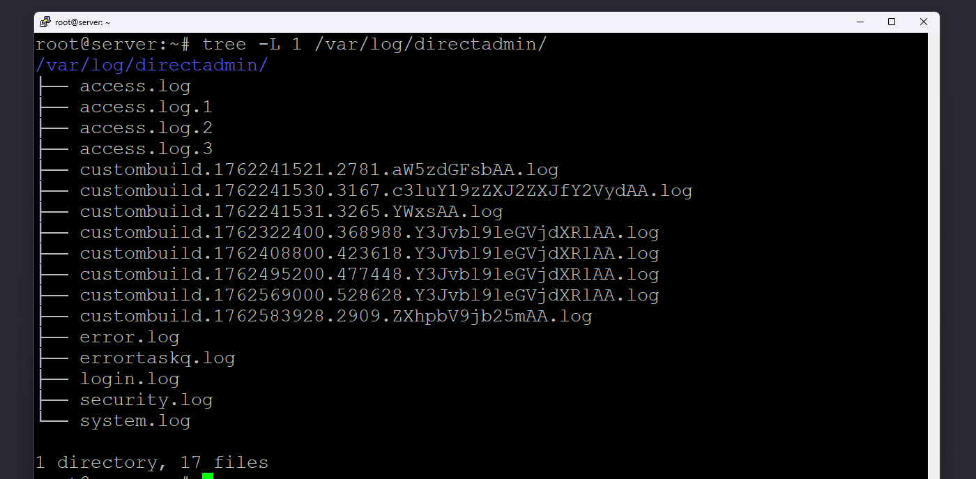 ساختار لاگ های سرور
