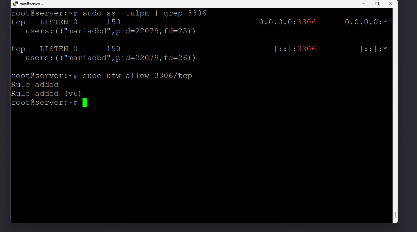 وضعیت پورت 3306