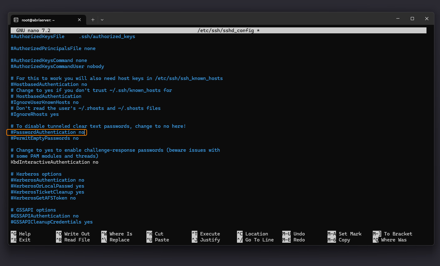 غیرفعال کردن ورود با رمز عبور در تنظیمات SSH